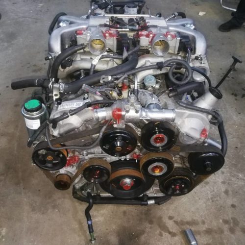 Rebuilt car engine